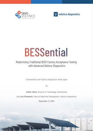 Preview of the White paper "Modernizing Traditional BESS Factory Acceptance Testing with Advanced Battery Diagnostics"